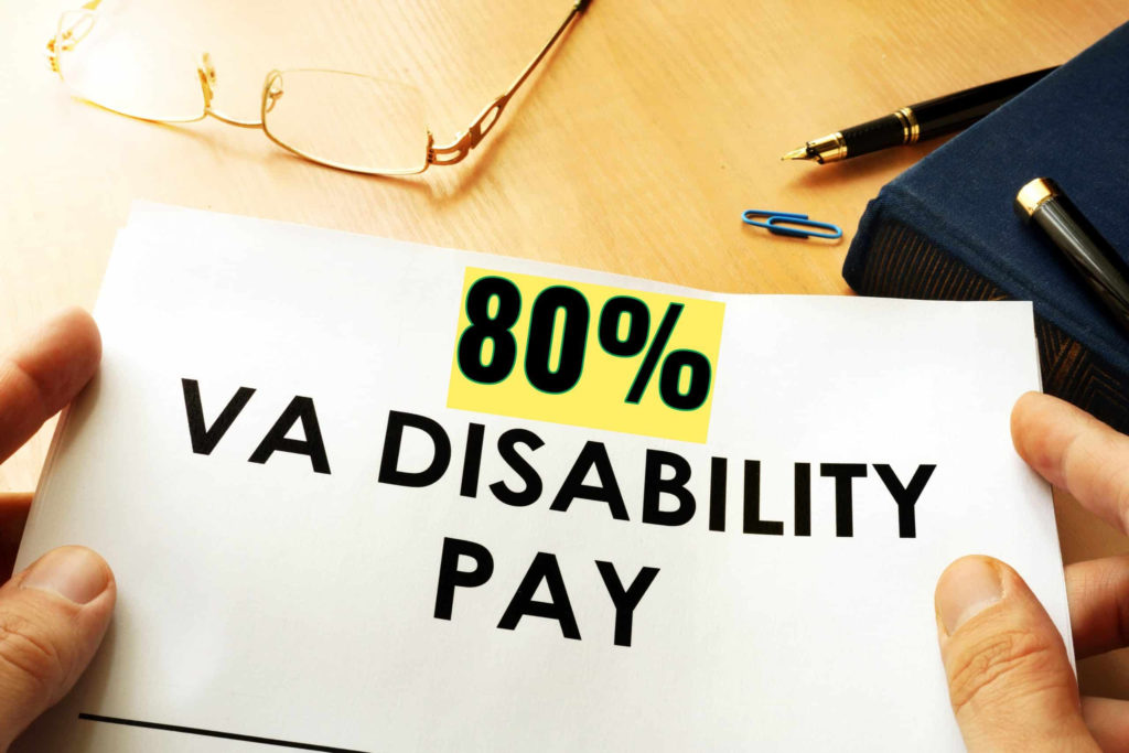 80 Percent Disabled Veteran Benefits VA Disability Rates 2021